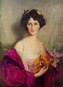 Philip Alexius de Laszlo Portrait of Winifred Anna Cavendish-Bentinck oil on canvas